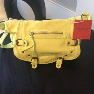 NWT Mossimo chartreuse satchel bag